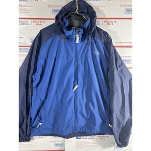 Vintage The North Face Hydrenalite Shell Hoodie Hoody Jacket Blue Grey Men's XL